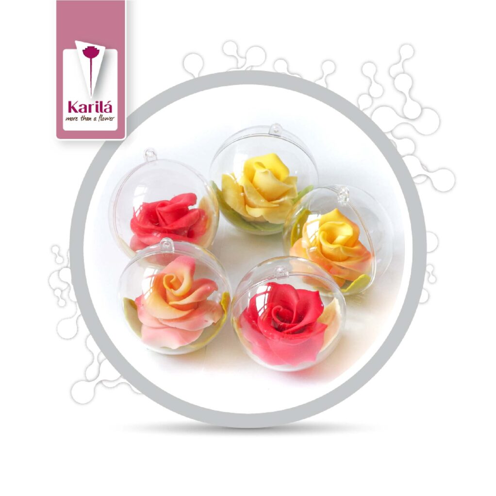 Glass Shaped Chocolate Dessert with Edible Rose Petals and